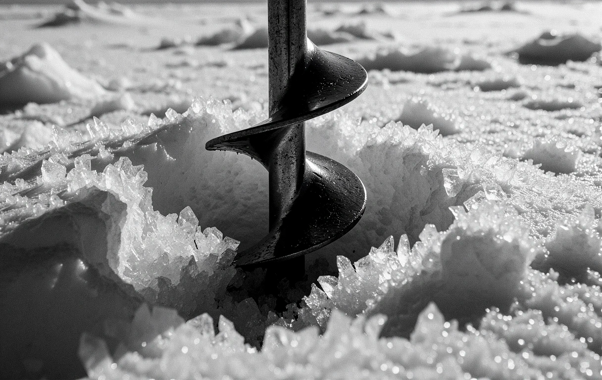 Arctic ice shelf crystalline structures