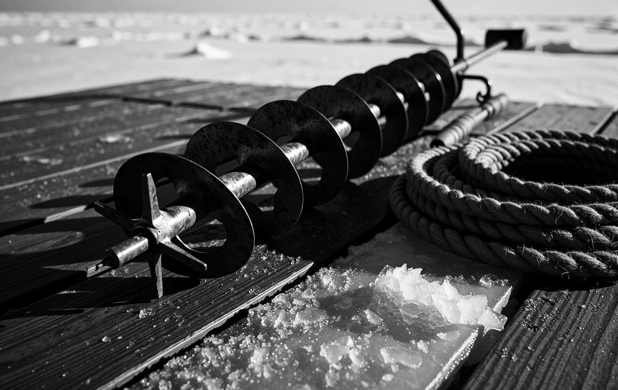 Vintage arctic fishing gear