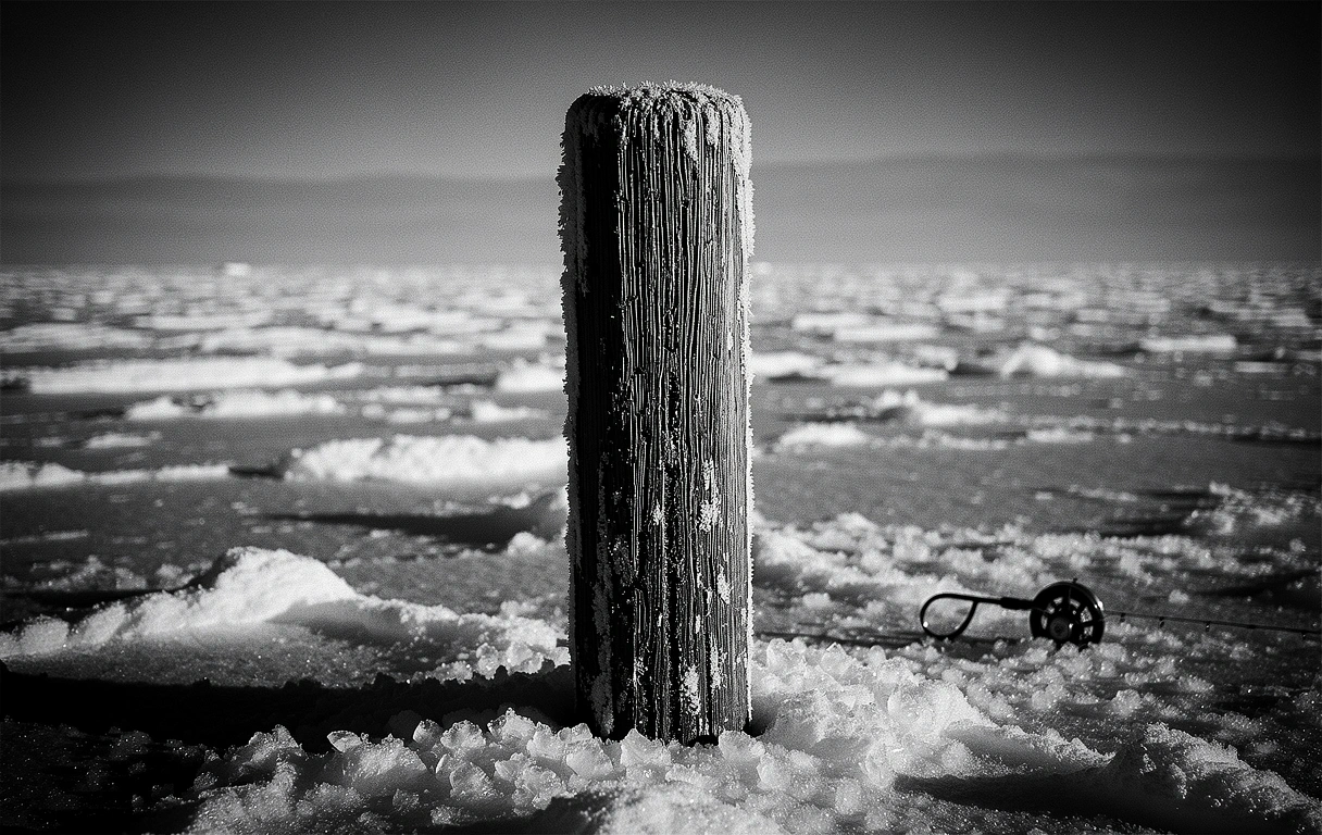 Arctic ice shelf landscape