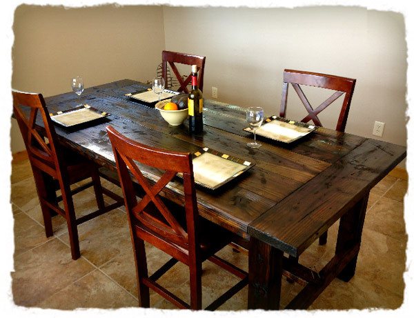 How to make a distressed farm table