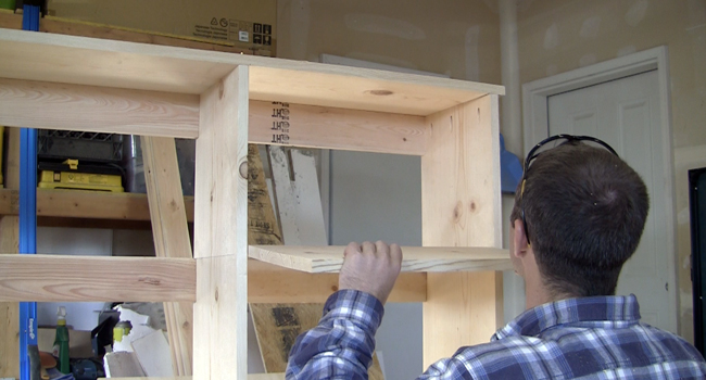 Locker room style storage for kids