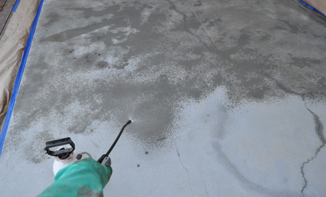 Preparing to Acid Stain Concrete