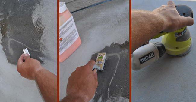 How to Clean concrete before acid staining