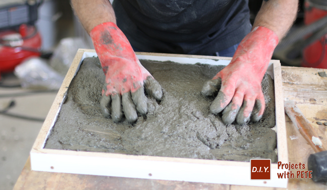 Making a concrete table