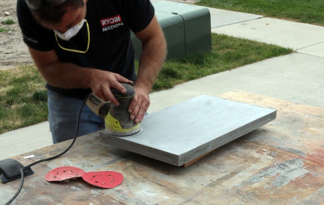 woodworking, kreg jig, sanding, concrete