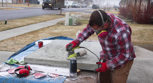 How to finish concrete counters