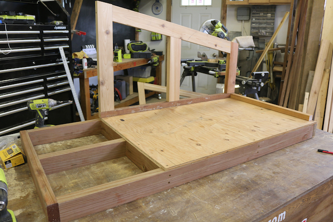 making the doghouse frame