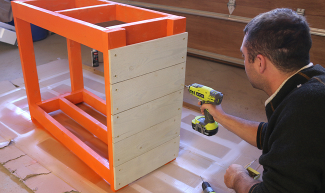 simple firewood storage rack