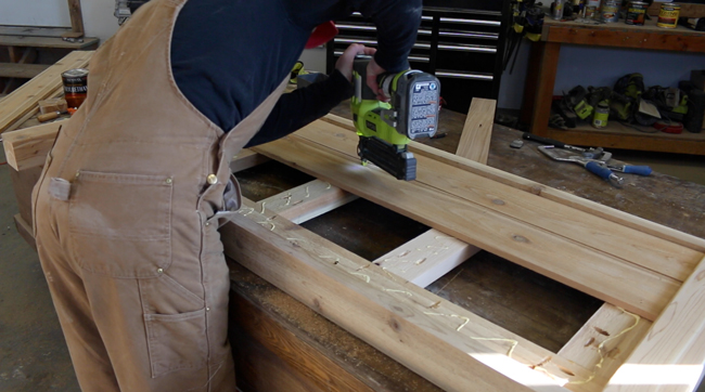 DIY Cedar Bed Frame