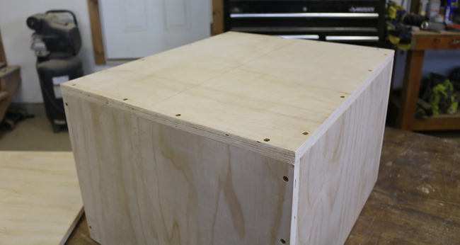 home made plyometric box