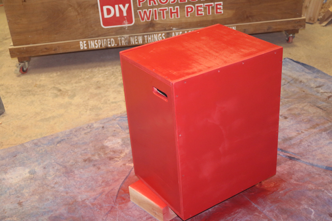 how to paint a plyometric box