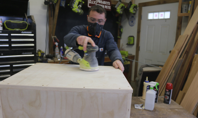 Sanding plyometric box