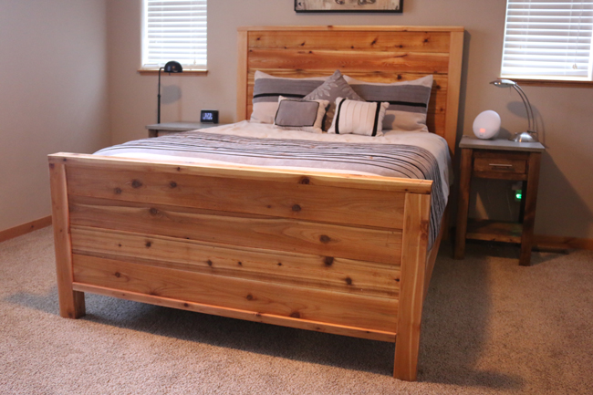 wood bed frame