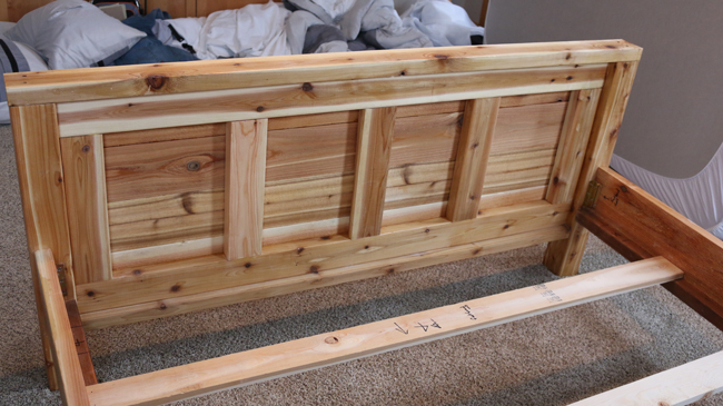 wood footboard tutorial