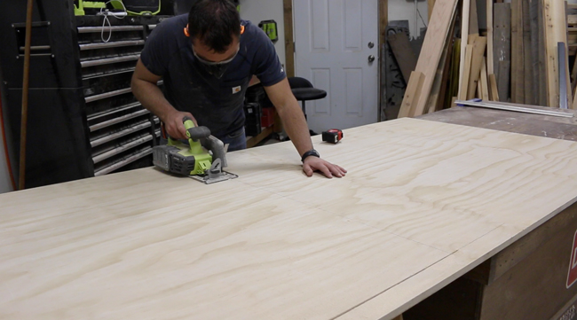 how to cut plywood by eye