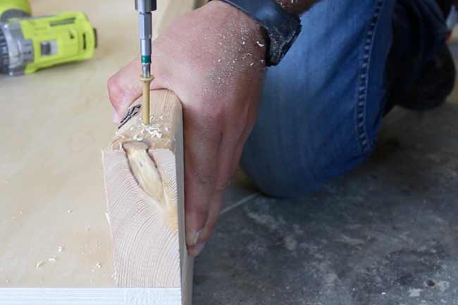 Attach Lip to Plywood Cart