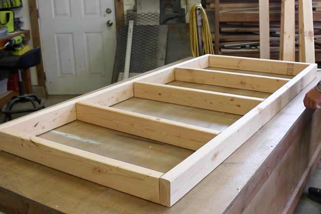 Lay out the Plywood Cart base Frame