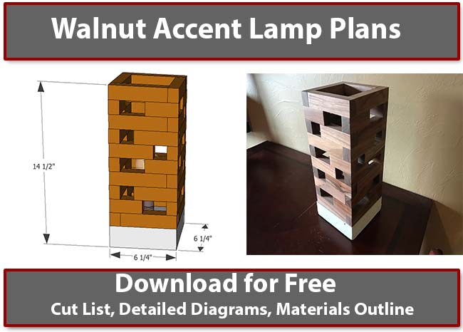 Walnut Accent Lamp Plans