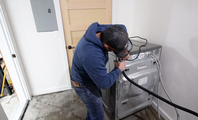 installing a washer