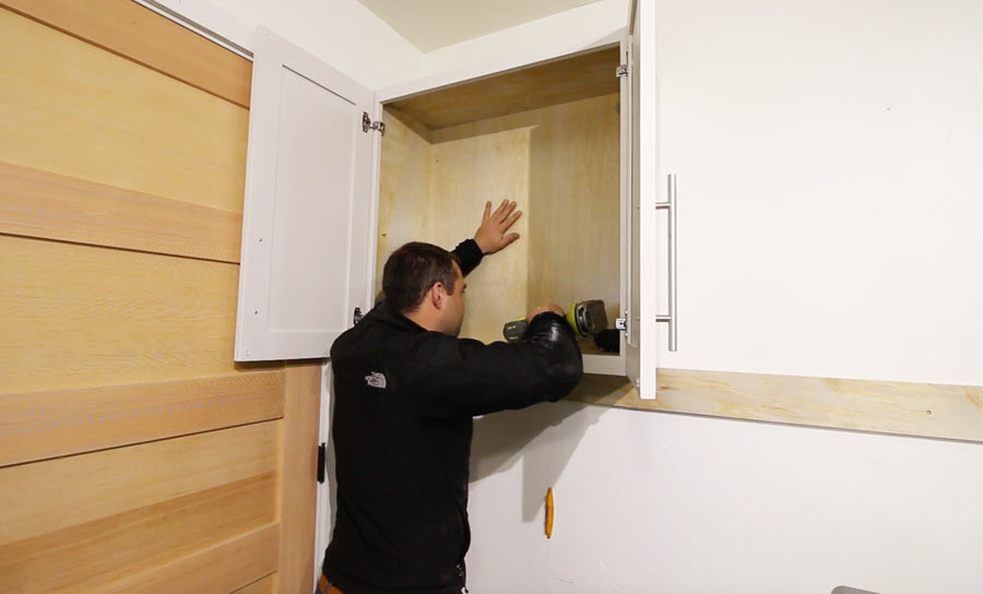 how to hang cabinets