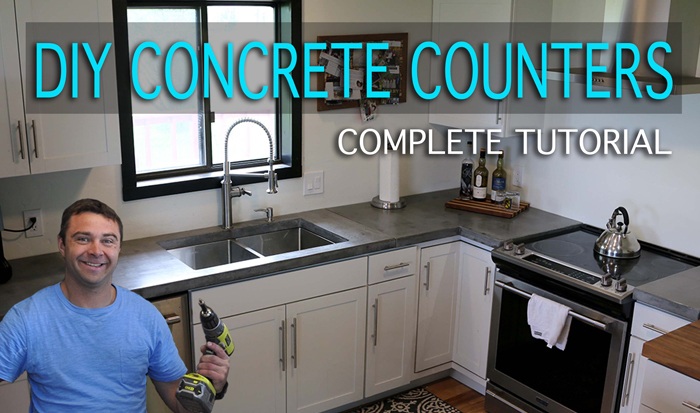 how to make concrete counters