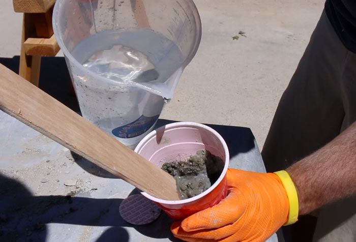 how to make concrete slurry