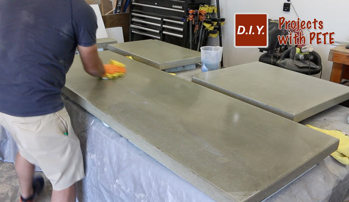 how to make concrete countertops for an outdoor kitchen