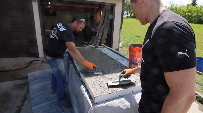 how to make concrete countertops for an outdoor kitchen