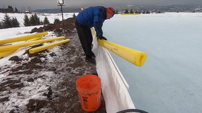 how to protect hockey rink liner