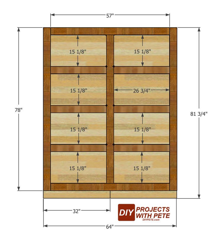 Trim plans for a murphy bed
