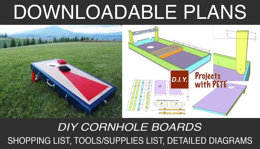 Downloadable cornhole board Plans