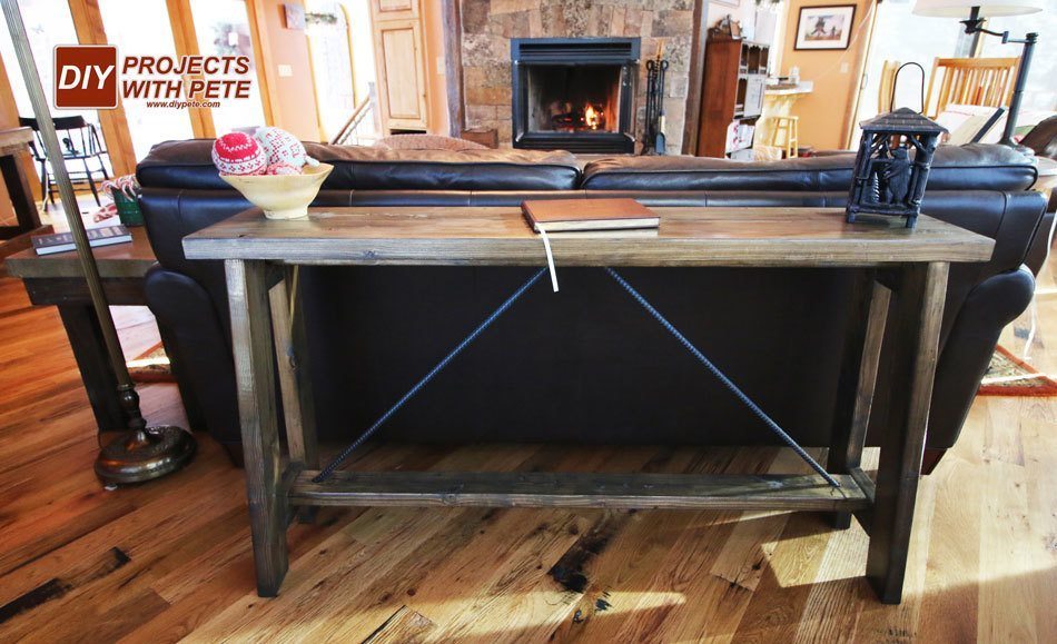 How to make a sofa table