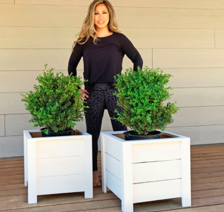 Ana White with planters