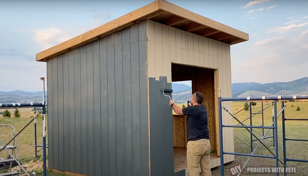 how to paint a shed