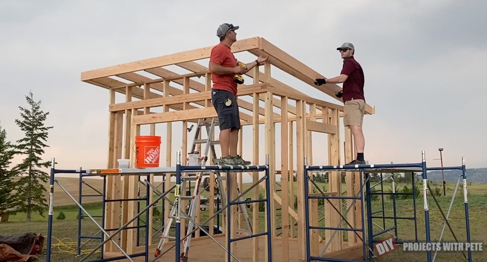 how to build a lean to shed