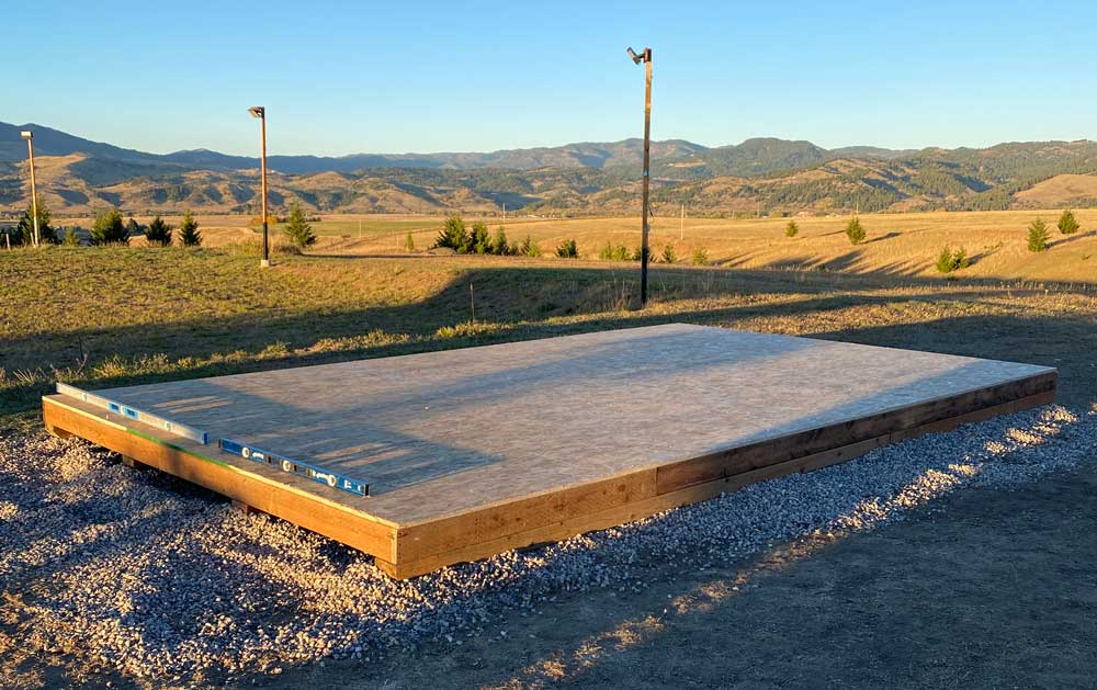 how to build a shed skid foundation
