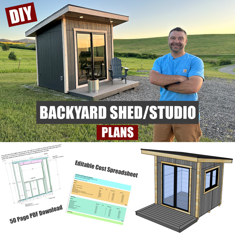 backyard shed studio plans